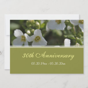 convites para aniversários de flores brancas fresc