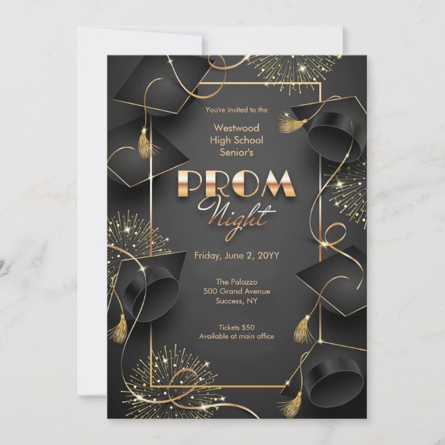 Convites para Baile de Formatura (Frente)