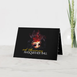 Convites para Baile de Máscaras - Cartão 5X7