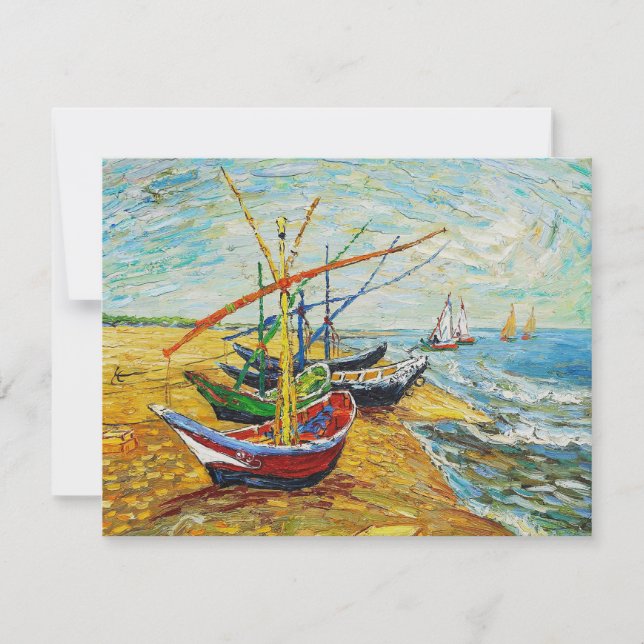 Convites Para Barcos De Pesca Van Gogh (Frente)