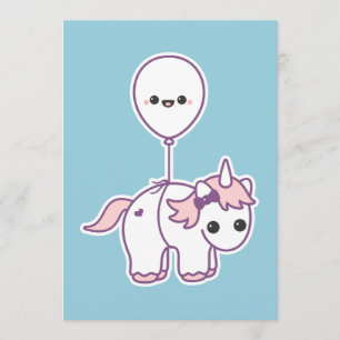 Convites para Bebê de Unicorn Bonitos