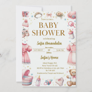 Convites Para Bebê De Urso De Teddy Personalizado