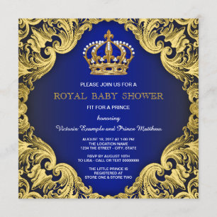 Convites para Bebê Príncipe Real