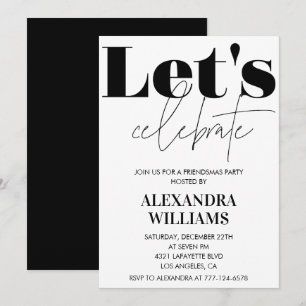 Convites para Black Friendsmas Vamos celebrar