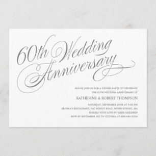 Convites para Bodas de Diamante 60 Anos