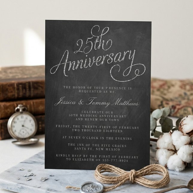 Convites para Bodas de Prata de 25 Anos (Criador carregado)
