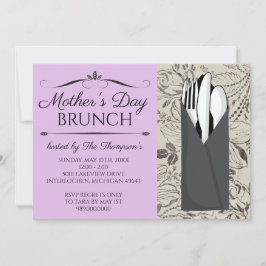 Convites para Brunch de dia de as mães