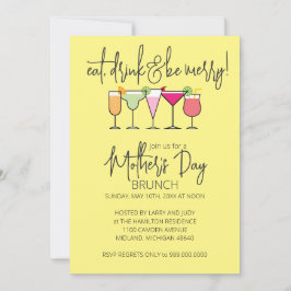 Convites para Brunch de dia de as mães