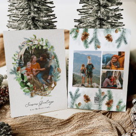 Convites para Cartão de Natal Rustic Antler