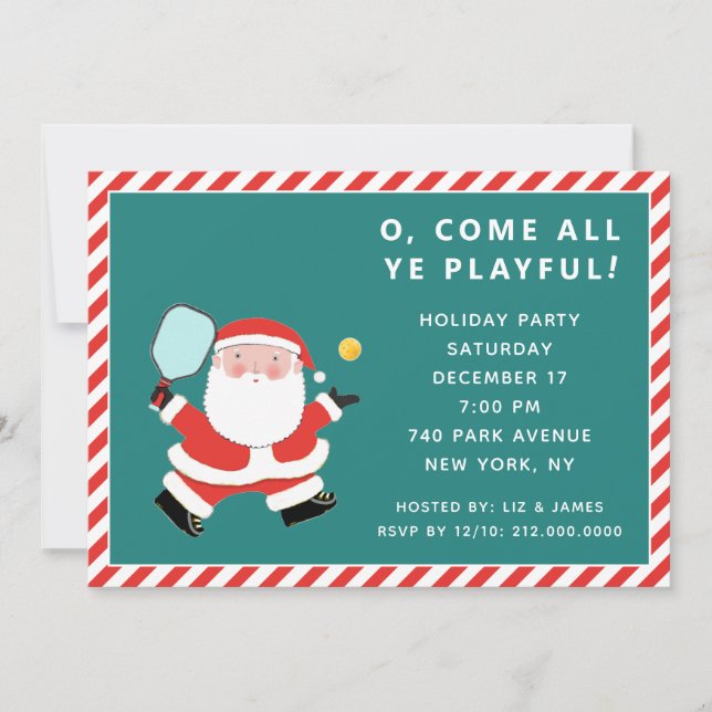 Convites para Casa Aberta de Férias de Natal (Frente)