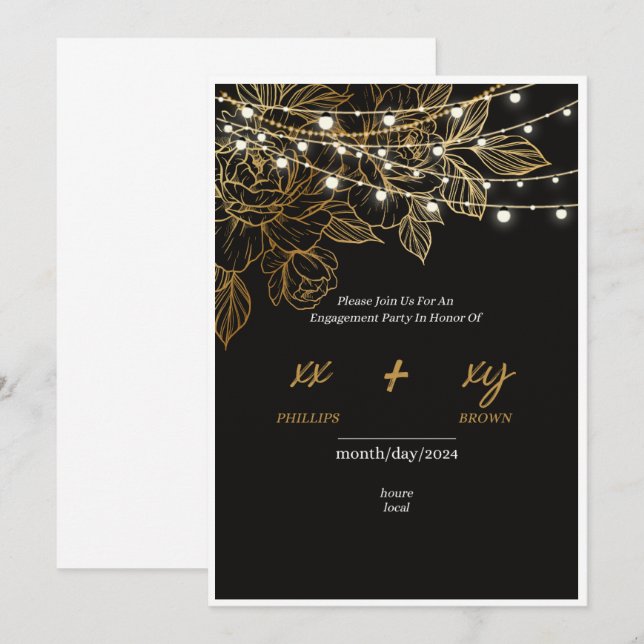 convites para casamento (Frente/Verso)