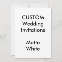 Convites para Casamento BRANCO MATTE Personalizado