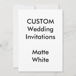 Convites para Casamento BRANCO MATTE Personalizado