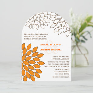 Convites para Casamento Clorítemo Floral Moderno