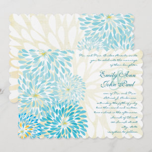 Convites para Casamento Clorítemo Floral Moderno