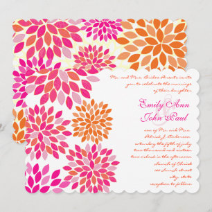 Convites para Casamento Clorítemo Floral Moderno