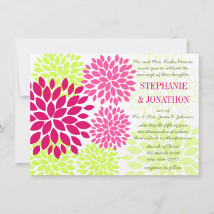 Convites para Casamento Clorítemo Floral Moderno