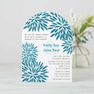 Convites para Casamento Clorítemo Floral Moderno