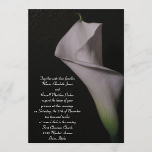 Convites para Casamento com Lily White Calla