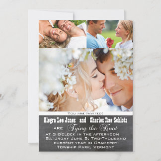 Convites para Casamento com Tipografia Fotográfica