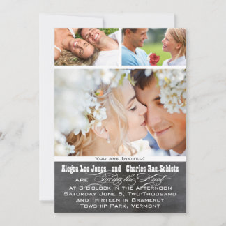 Convites para Casamento com Tipografia Fotográfica