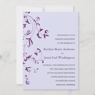Convites para Casamento com Vinha Floral