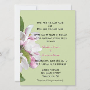 Convites para casamento da Apple blosom