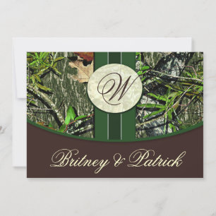 Convites para Casamento da Camo Verde Brown & Hunt