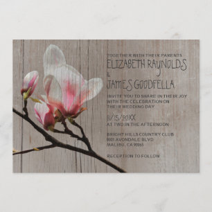 Convites para Casamento da Rústica Magnolia
