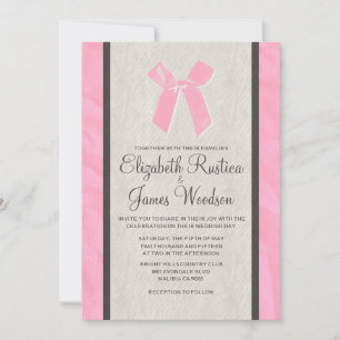 Convites para Casamento de Arcos Linen de Vintage