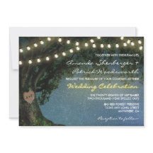 Convites para Casamento de Árvores de Carvalho Car