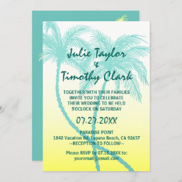 Convites para Casamento de Árvores Palmeiras Amare