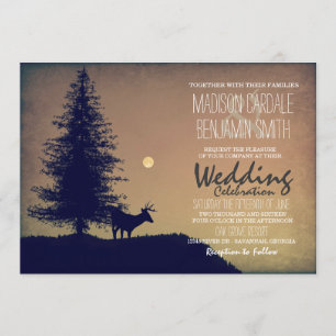 Convites Para Casamento De Árvores Rústicas