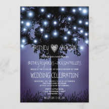 Convites para Casamento de Árvores Rústicas da Flo