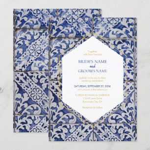 Convites para Casamento de Azulejos Russos Portugu