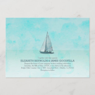 Convites para Casamento de Barcos Whimsical
