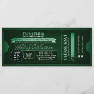 convites para casamento de bilhetes de vintage