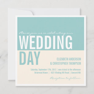 Convites para Casamento de Blocos Gráficos Modern
