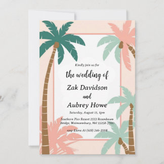 convites para casamento de boho Beach