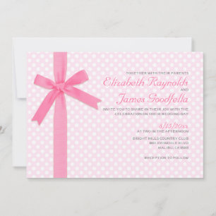 Convites para Casamento de Bolinhas Vintage