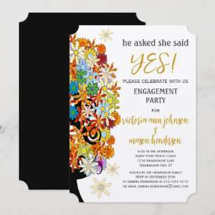 Convites para Casamento de Branqueamento do Lado d