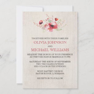 Convites para Casamento de Buquês