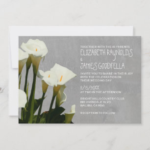 Convites para Casamento de Calla Lily