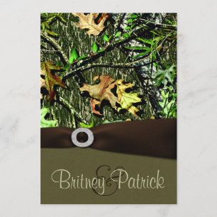 Convites para Casamento de Camo de Caça à Castan