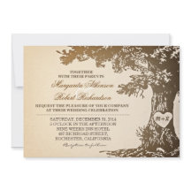 convites para casamento de carvalhos antigos