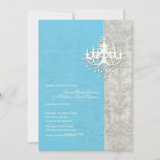 Convites para Casamento de Chandelier Breeze