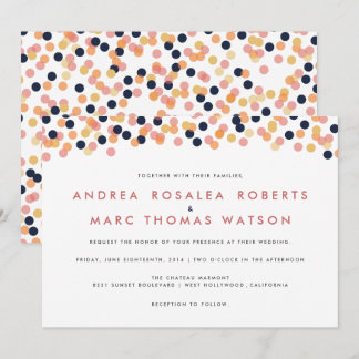 Convites para Casamento de Chás Chic Confetti