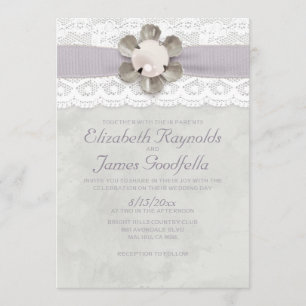 Convites para Casamento de Churrascos e Pérolas