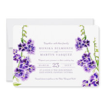 Convites para casamento de cor d'água