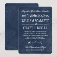 Convites para Casamento de Cor de Água Azul